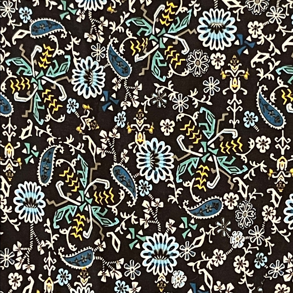 NWT LOFT Boho Patterned Dress w/ Puff Sleeves Cottagecore Size Small Paisley - Picture 13 of 14
